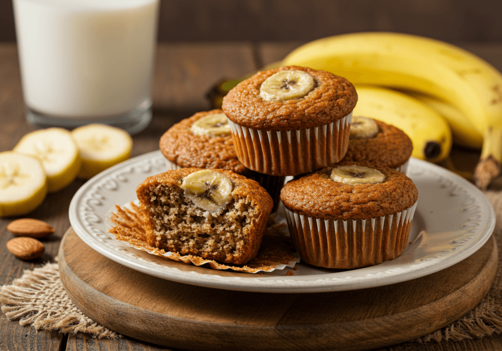 banana protein muffins