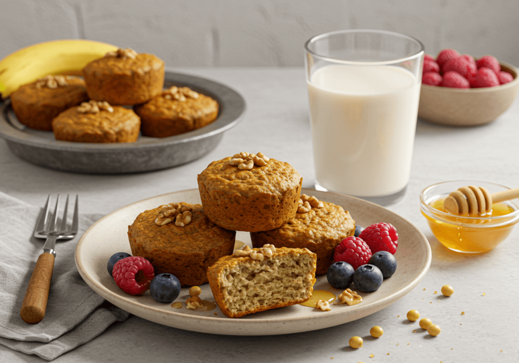 banana protein muffins
