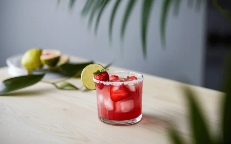 strawberry margarita on the rocks recipe